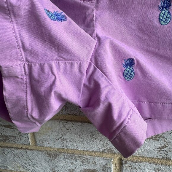 Vineyard Vines Pineapple Embroidered Chino Casual Shorts Women's Size 0 - Picture 9 of 11